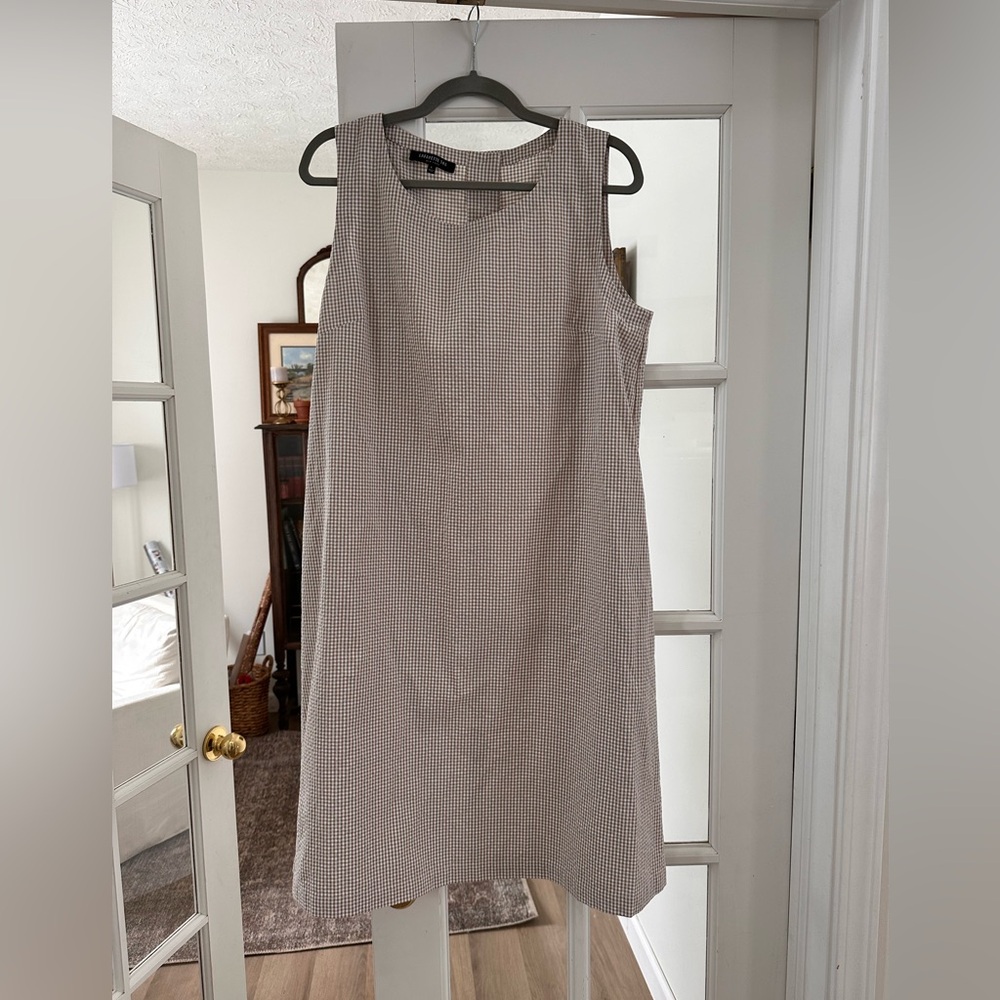 Lafayette 148 gingham dress